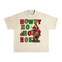 Sandshell howdy ho ho hos christmas Urban Heavy Tee - CowGirlArtShop