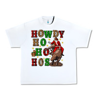 White howdy ho ho hos christmas Urban Heavy Tee - CowGirlArtShop