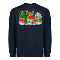 Festive Christmas Cupcakes Heavyweight Sweatshirt | Teevron