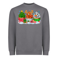 Storm festive christmas cupcakes Heavyweight Sweatshirt - CowhideDigitalArt