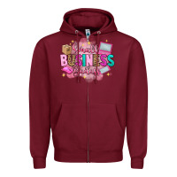 Burgundy small business badass Zipper Hoodie - Artiststas
