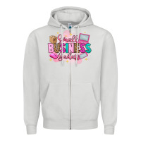 Dove Grey small business badass Zipper Hoodie - Artiststas