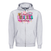 Heather Grey small business badass Zipper Hoodie - Artiststas