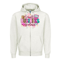 Oatmeal Heather small business badass Zipper Hoodie - Artiststas