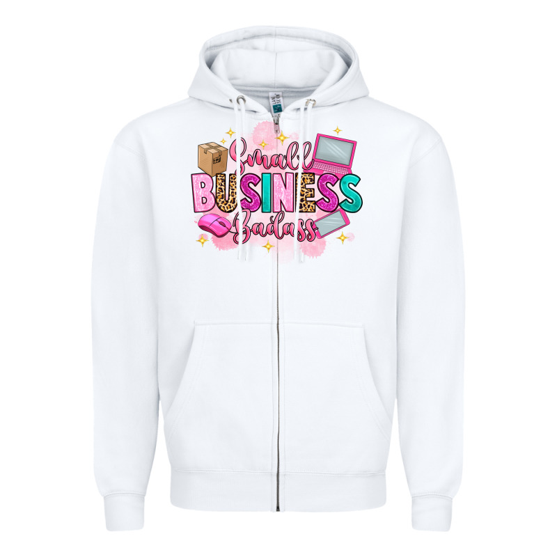 Small Business Badass Zipper Hoodie by Artiststas | Teevron