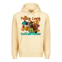 Falling Leaves Football Please Premium Hoodie | Teevron