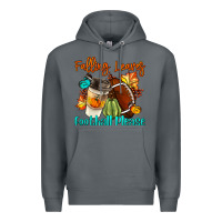 Rock Falling Leaves Football Please Premium Hoodie - LillyAllenDesigns