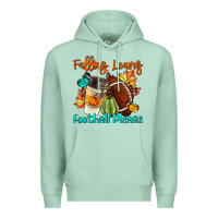 Seafoam Falling Leaves Football Please Premium Hoodie - LillyAllenDesigns