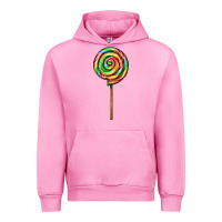 Fuchsia Pink rainbow lollipop Urban Hoodie - AdoDesignShop