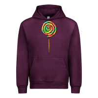 Mauve Wine rainbow lollipop Urban Hoodie - AdoDesignShop