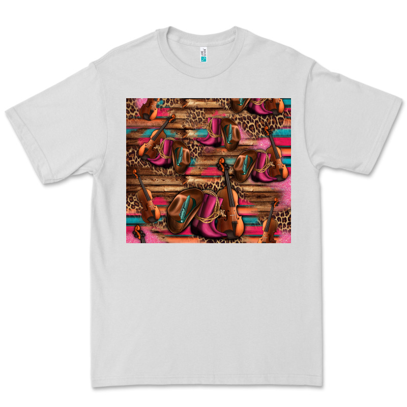 Valentines Day Violin And Cowboy Boots Country Music Premium Tee by Jasminsmagicworld | Teevron