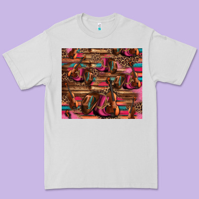 Valentines Day Violin And Cowboy Boots Country Music Premium Tee Designed By Jasminsmagicworld