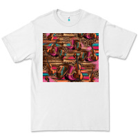 White valentines day violin and cowboy boots country music Premium Tee - Jasminsmagicworld