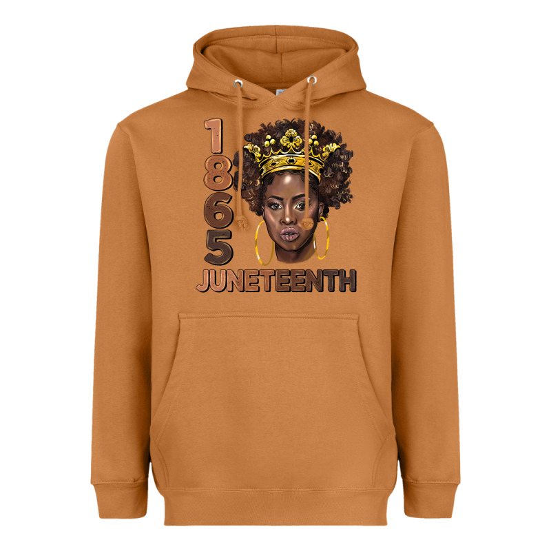 1865 Juneteenth Black Women Heavyweight Hoodie by BarkalooDesign | Teevron