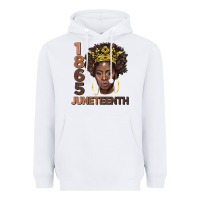 White 1865 juneteenth black women Heavyweight Hoodie - BarkalooDesign