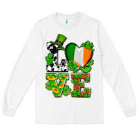 White Love St. Patrick's Long Sleeve Tee - OliviaCreatesArt