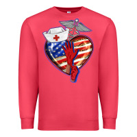 Cardinal patriotic nurse love Premium Sweatshirt - BarkalooDesign