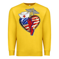 Lemon patriotic nurse love Premium Sweatshirt - BarkalooDesign