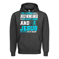 Charcoal Heather Christian Runner Half Marathon Running Race Jesus Gift Zipper Hoodie - trangStudio