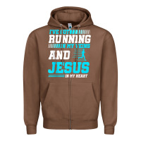 Chestnut Christian Runner Half Marathon Running Race Jesus Gift Zipper Hoodie - trangStudio