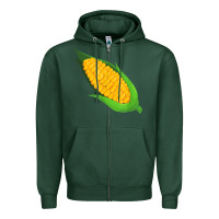 Sports Green corn costume funny halloween party thanksgiving kids t shirt Zipper Hoodie - trangStudio