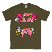 Army Green Personalized Breast Cancer ribbon Classic Tee - NancyCooperArtShop