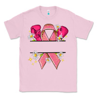Bubblegum Pink Personalized Breast Cancer ribbon Classic Tee - NancyCooperArtShop