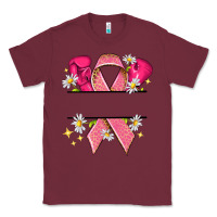 Burgundy Personalized Breast Cancer ribbon Classic Tee - NancyCooperArtShop