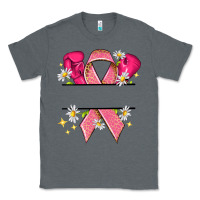 Charcoal Heather Personalized Breast Cancer ribbon Classic Tee - NancyCooperArtShop