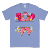 Colony Blue Personalized Breast Cancer ribbon Classic Tee - NancyCooperArtShop