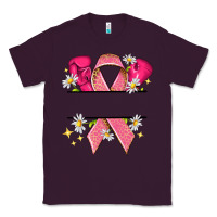 Plum Personalized Breast Cancer ribbon Classic Tee - NancyCooperArtShop
