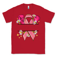 Red Personalized Breast Cancer ribbon Classic Tee - NancyCooperArtShop