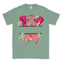 Sage Personalized Breast Cancer ribbon Classic Tee - NancyCooperArtShop