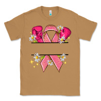 Toasted Coconut Personalized Breast Cancer ribbon Classic Tee - NancyCooperArtShop