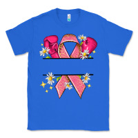 True Royal Personalized Breast Cancer ribbon Classic Tee - NancyCooperArtShop