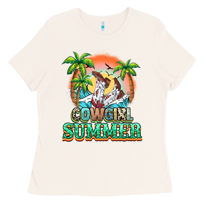 Cowgirl Summer Ladies Tee by NancyCooperArtShop | Teevron