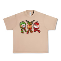 Burro christmas reindeer polar bear snowman Urban Heavy Tee - CowGirlArtShop