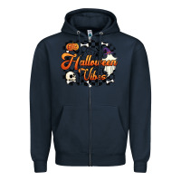 Navy halloween vibes Zipper Hoodie - Artiststas