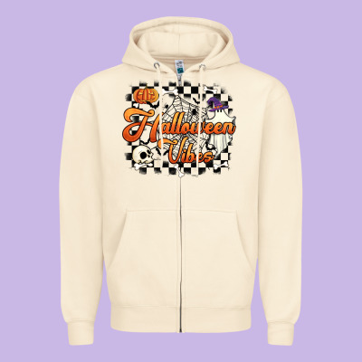 Halloween Vibes Zipper Hoodie Designed By Artiststas
