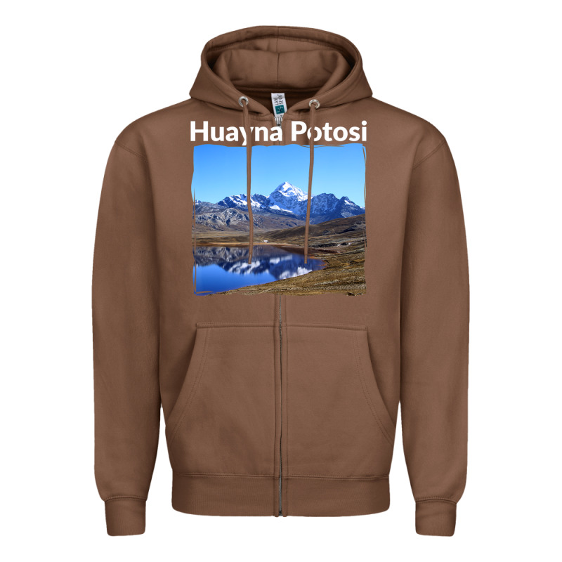 Bolivia Huayna Potosi Mountain Andes Art Zipper Hoodie by trangStudio | Teevron