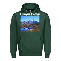 Sports Green Bolivia Huayna Potosi Mountain Andes Art Zipper Hoodie - trangStudio