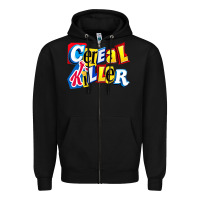 Black Cereal Killer For The Cereal Lovers In Your Family Zipper Hoodie - trangStudio