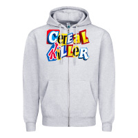 Heather Grey Cereal Killer For The Cereal Lovers In Your Family Zipper Hoodie - trangStudio