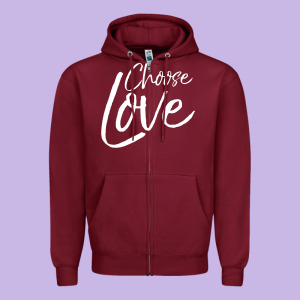 Cute Christian Joyful Gift Kid's Choose Joy Zipper Hoodie Designed By Trangstudio