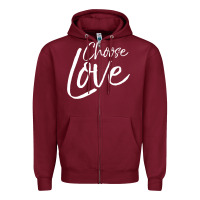 Burgundy Cute Christian Joyful Gift Kid'S Choose Joy Zipper Hoodie - trangStudio