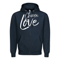 Navy Cute Christian Joyful Gift Kid'S Choose Joy Zipper Hoodie - trangStudio