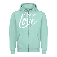Seafoam Cute Christian Joyful Gift Kid'S Choose Joy Zipper Hoodie - trangStudio