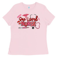 Bubblegum Pink one loved nurse Ladies Tee - texasbilliewilder