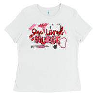 White one loved nurse Ladies Tee - texasbilliewilder
