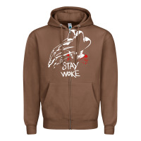 Chestnut stay woke freddy krueger Zipper Hoodie - trangStudio